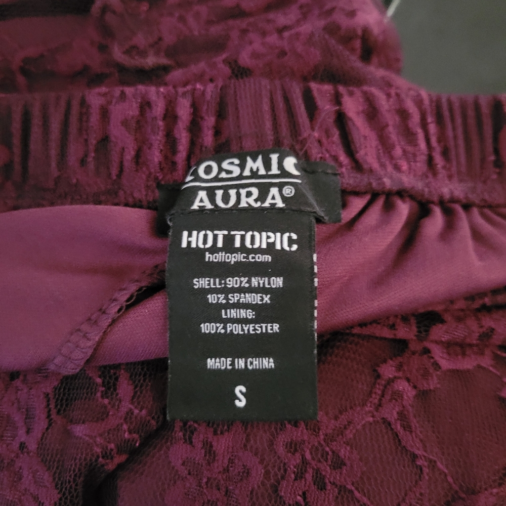 Cosmic Aura Berry Purple Lace Maxi Skirt - Picture 2 of 7